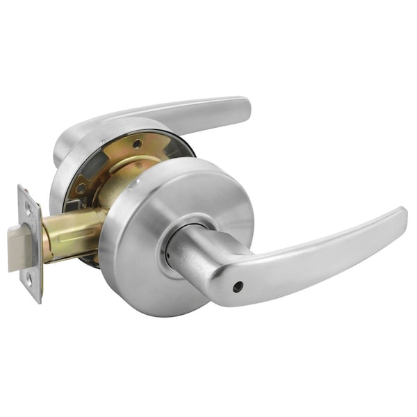Yale Grade 2 Privacy/Bedroom/Bath Cylindrical Lock, Monroe Lever, Non-Keyed, Satin Chrm Fnsh, Non-handed MO4602LN 626 - main
